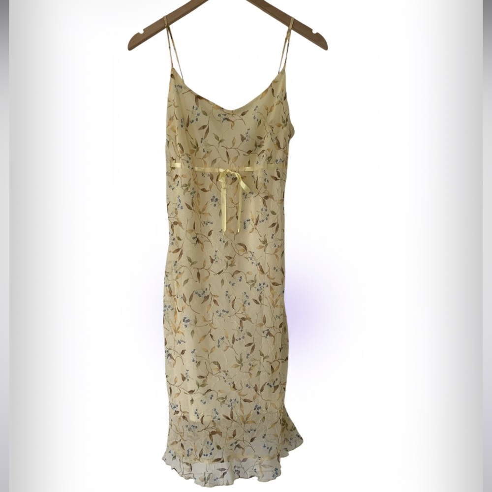 Vintage My Michelle Womens Y2K Fairy Floral Midi Dress Size 9 / 10 Romantic
